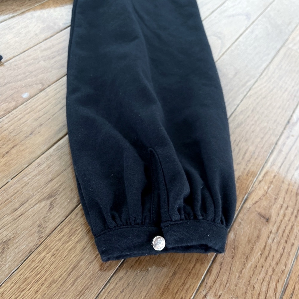 Hope & Henry Women’s Black Long-sleeve Dress. Organic Cotton, Maternity Friendly - Picture 5 of 14